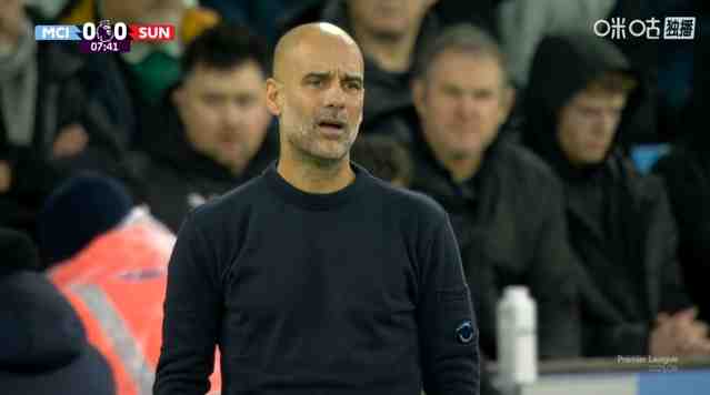 ??表情包+1,迪亞斯傳球直接出界,瓜迪奧拉驚呆了